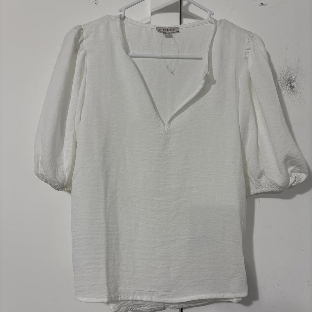 Nice & Chic Ladies XS Blouse Boho New Balloon Sleeves - Picture 1 of 8